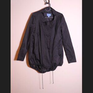 Simply Vera Wang Black Rain Jacket Size 4 Lightweight Zip Coat